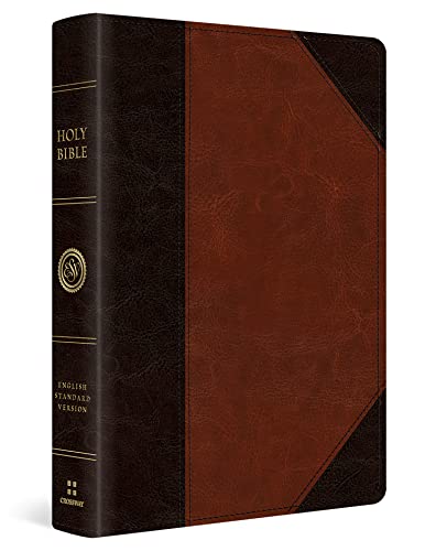 ESV Large Print Wide Margin Bible (TruTone, Brown_Cordovan, Portfolio Design)