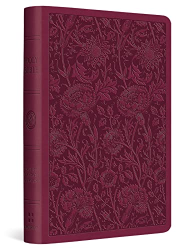 ESV Value Compact Bible (TruTone, Raspberry, Floral Design)