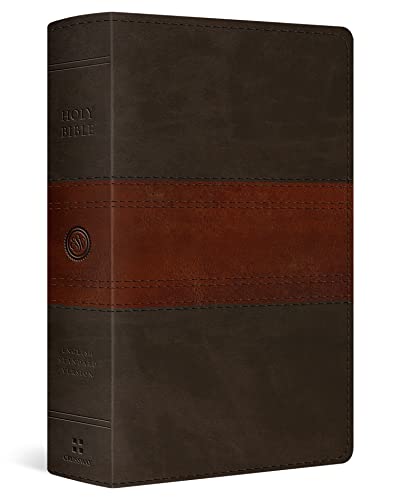 ESV Large Print Personal Size Bible (TruTone, Forest_Tan, Trail Design)