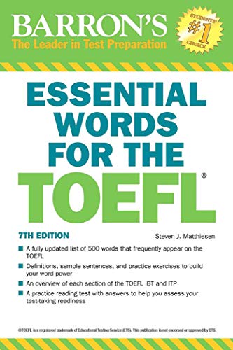 Essential Words for the TOEFL (Barron