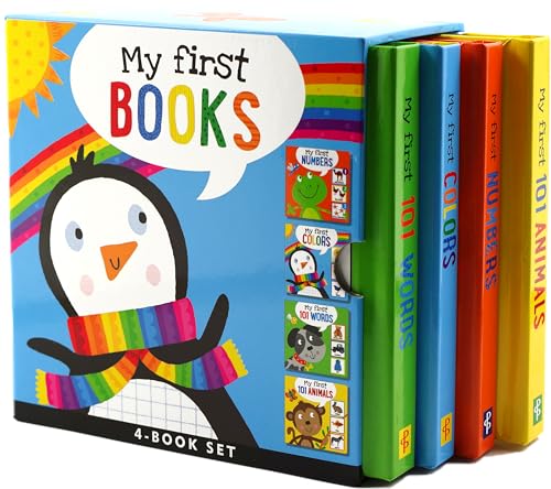 My First Board Books (4-Book Set) (Padded Covers) (My First Books, Ages 0+)