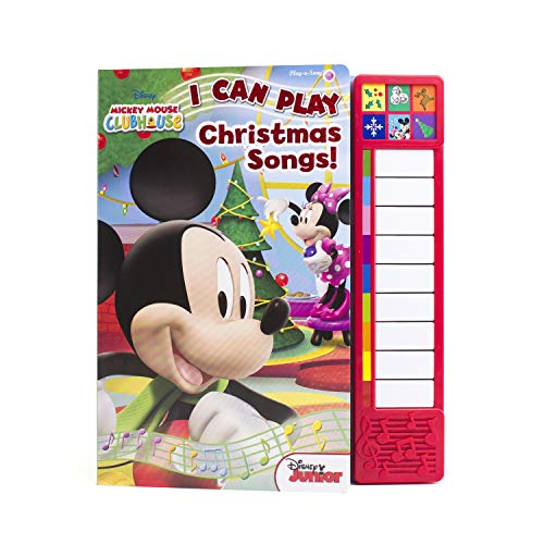 Disney Mickey Mouse - I Can Play Christmas Songs Sound Book with Built-In Keyboard - PI Kids