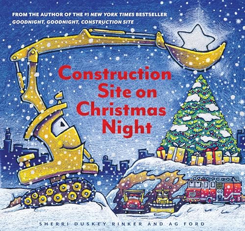 Construction Site on Christmas Night: (Christmas Book for Kids, Children