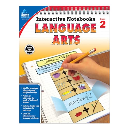 Carson Dellosa | Language Arts Interactive Notebook | 2nd Grade, 96pgs (Interactive Notebooks)