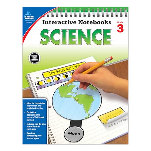 Carson Dellosa | Science Interactive Notebook | 3rd Grade, 96pgs (Interactive Notebooks)