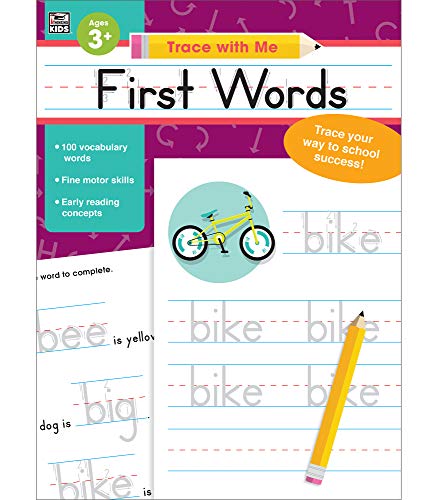 Carson Dellosa | Trace with Me: First Words Handwriting Activity Workbook | Preschool–2nd Grade, 128pgs