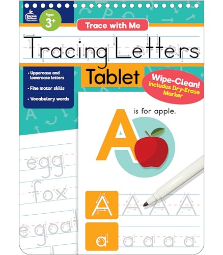 Trace with Me Tracing Letters Tablet (Spiral Bound, Comb or Coil)