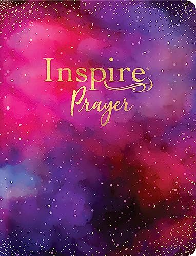 Inspire PRAYER Bible Giant Print NLT, Filament Enabled (LeatherLike, Purple): The Bible for Coloring & Creative Journaling