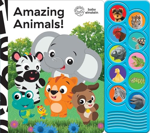 Baby Einstein - Amazing Animals 10-Button Sound Book - PI Kids (Play-A-Sound)