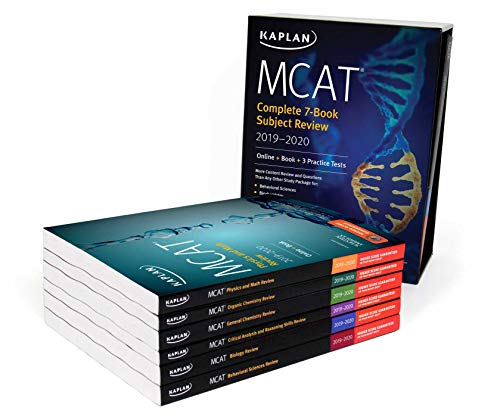 MCAT Complete 7-Book Subject Review 2019-2020: Online + Book + 3 Practice Tests (Kaplan Test Prep)