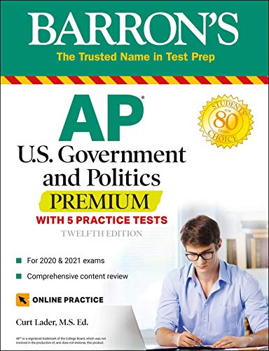 AP US Government and Politics Premium: With 5 Practice Tests (Barron