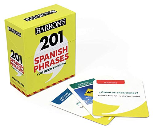 201 Spanish Phrases You Need to Know Flashcards (Barron