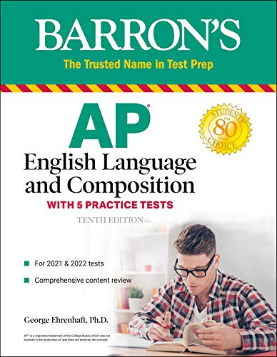 AP English Language and Composition: With 5 Practice Tests (Barron