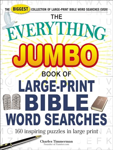 The Everything Jumbo Book of Large-Print Bible Word Searches: 160 Inspiring Puzzles in Large Print (Everything® Series)