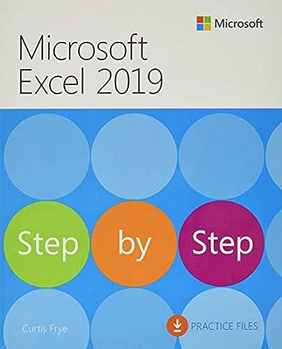 Microsoft Excel 2019 Step by Step