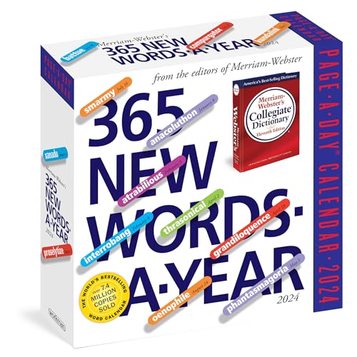 365 New Words-A-Year Page-A-Day Calendar 2024: From the Editors of Merriam-Webster