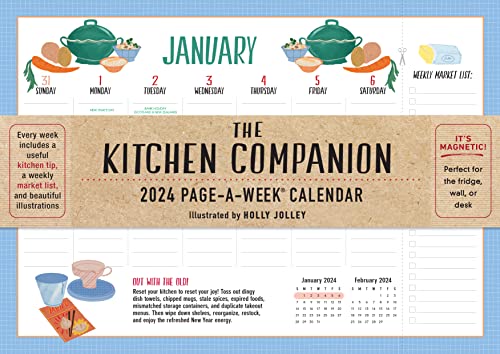 The Kitchen Companion Page-A-Week Calendar 2024: It