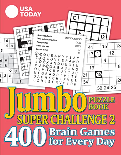 USA TODAY Jumbo Puzzle Book Super Challenge 2: 400 Brain Games for Every Day (USA Today Puzzles) (Volume 30)