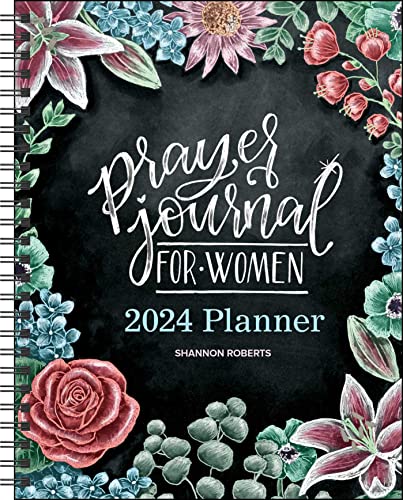 Prayer Journal for Women 12-Month 2024 Monthly_Weekly Planner Calendar