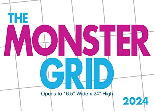 2024 Monster Grid Deluxe Wall Calendar