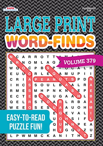 Large Print Word-Finds Puzzle Book-Word Search