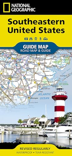 Southeastern USA Map (National Geographic Guide Map)