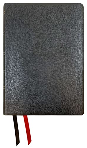 NASB Wide Margin Reference Bible, Black, Genuine Leather, 2020 text