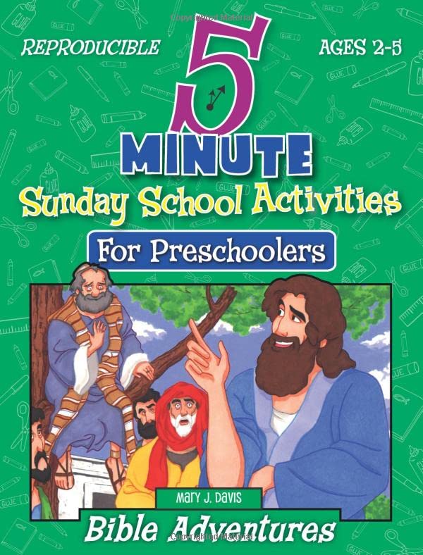 5 Minute Sunday School Activities: Bible Adventures: Preschoolers