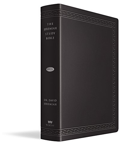 The Jeremiah Study Bible, NKJV Large Print Edition, Black LeatherLuxe® w_thumb index: What It Says. What It Means. What It Means for You.