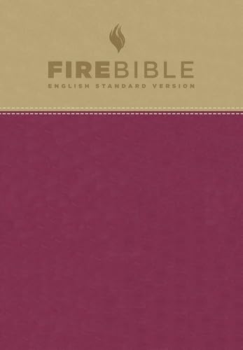 ESV Fire Bible (Flexisoft, Tan_Berry, Red Letter): English Standard Version