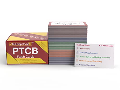 PTCB Exam Study Cards: PTCB Exam Prep 2024-2025 with Practice Test Questions for the Pharmacy Technician Certification Exam [3rd Edition]