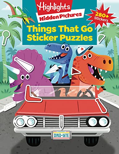 Things That Go Sticker Puzzles (Highlights Sticker Hidden Pictures)