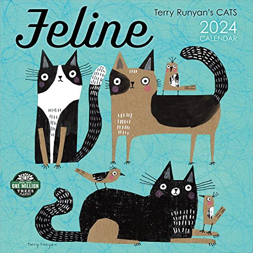 Feline 2024 Wall Calendar: Terry Runyan