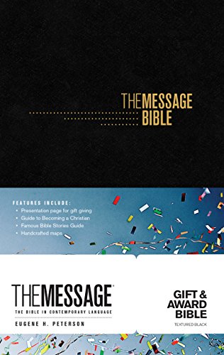 The Message Gift and Award Bible (Softcover, Black): The Bible in Contemporary Language