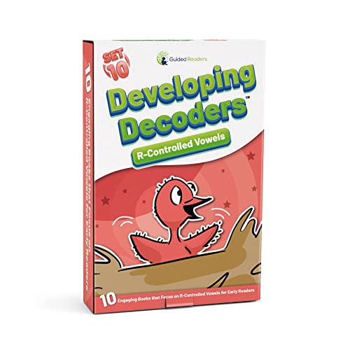 Decodable Readers: 15 R-Controlled Vowels Phonics Books for Beginning Readers Ages 4-7 Developing Decoders (Set 10)