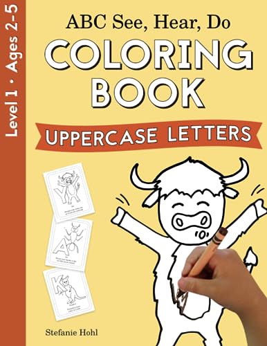 ABC See, Hear, Do Level 1: Coloring Book, Uppercase Letters