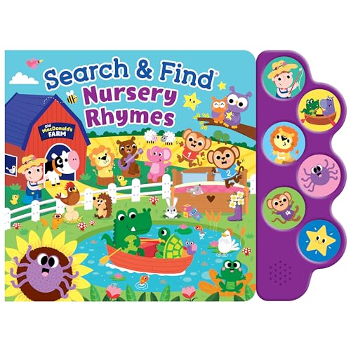 Search & Find: Nursery Rhymes – Sing Along with 6 Favorite Nursery Rhymes for Toddlers, Ages 2 and Up - 6-Button Sound Book