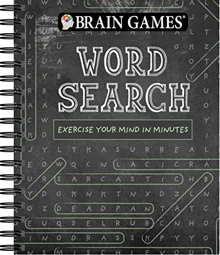 Brain Games - Word Search (Chalkboard #1): Exercise Your Mind in Minutes (Volume 1)