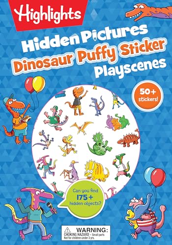 Dinosaur Hidden Pictures Puffy Sticker Playscenes (Highlights Puffy Sticker Playscenes)