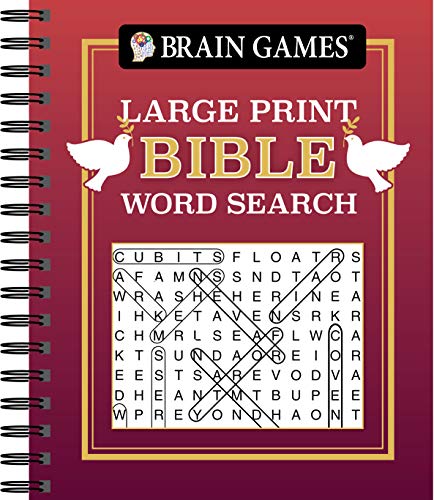 Brain Games - Large Print Bible Word Search (Red) (Brain Games - Bible)