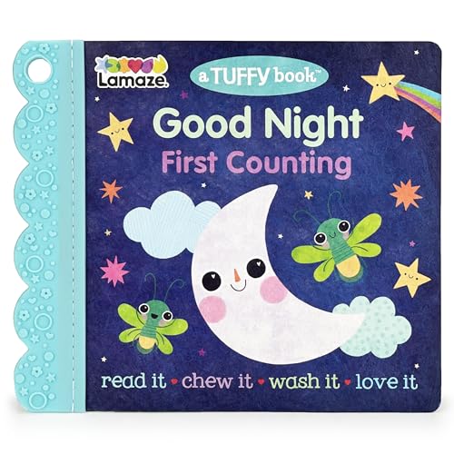 Tuffy Good Night - A Lamaze Book: Washable, Chewable, Unrippable Pages With Hole For Stroller Or Toy Ring, Teether Tough (A Tuffy Book) (Lamaze: Baby