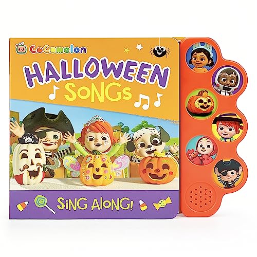 Cocomelon Halloween Songs 6-Button Musical Song Book: Sing and Read Toy Book with JJ and Friends