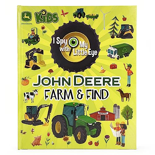 John Deere Kids Farm & Find - I Spy With My Little Eye Kids Search, Find, and Seek Activity Book, Ages 4-8