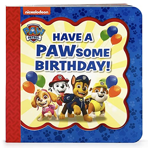 Paw Patrol Happy Pawsome Birthday; Little Bird Greetings, Greeting Card Board Book with Personalization Flap, Gifts for Birthdays