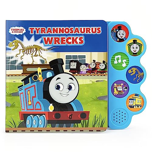 Thomas and Friends Tyrannosaurus Wrecks 6-Button Song and Sound Book: Sing and Read Toy Book for Thomas and Dinosaur Lovers, Ages 1-5 (Thomas & Friends)