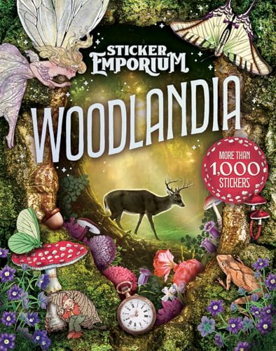 Sticker Emporium Woodlandia - 1000+ Exquisite Vintage Stickers for Scrapbooking, Journaling, Planners & Calendars and More. Includes 100 scrapbook pages