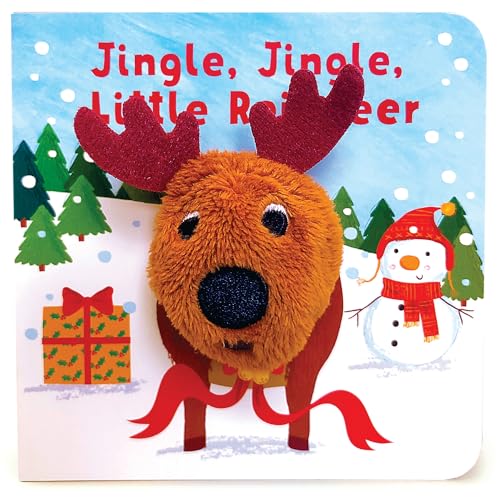 Jingle, Jingle, Little Reindeer Finger Puppet Christmas Board Book Ages 0-4 (Finger Puppet Board Book)