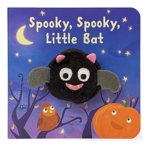 Spooky, Spooky, Little Bat Finger Puppet Halloween Board Book Ages 0-4