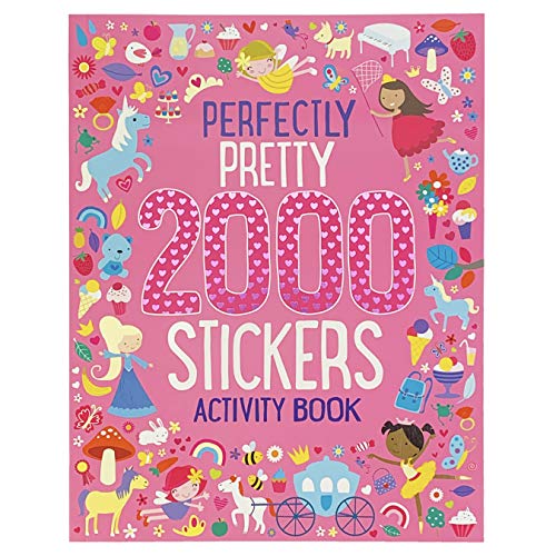 2000 Stickers: Perfectly Pretty Princess Activity and Sticker Book for Kids Ages 3-7 (Puzzles, Mazes, Coloring, Dot-to-Dot, And More!)