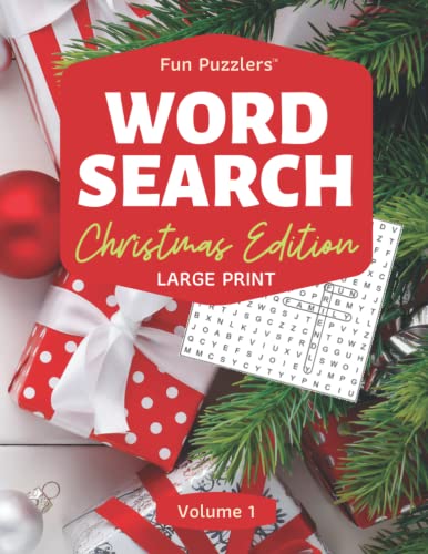 Word Search: Christmas Edition Volume 1: 8.5" x 11" Large Print (Fun Puzzlers Large Print Word Search Books)